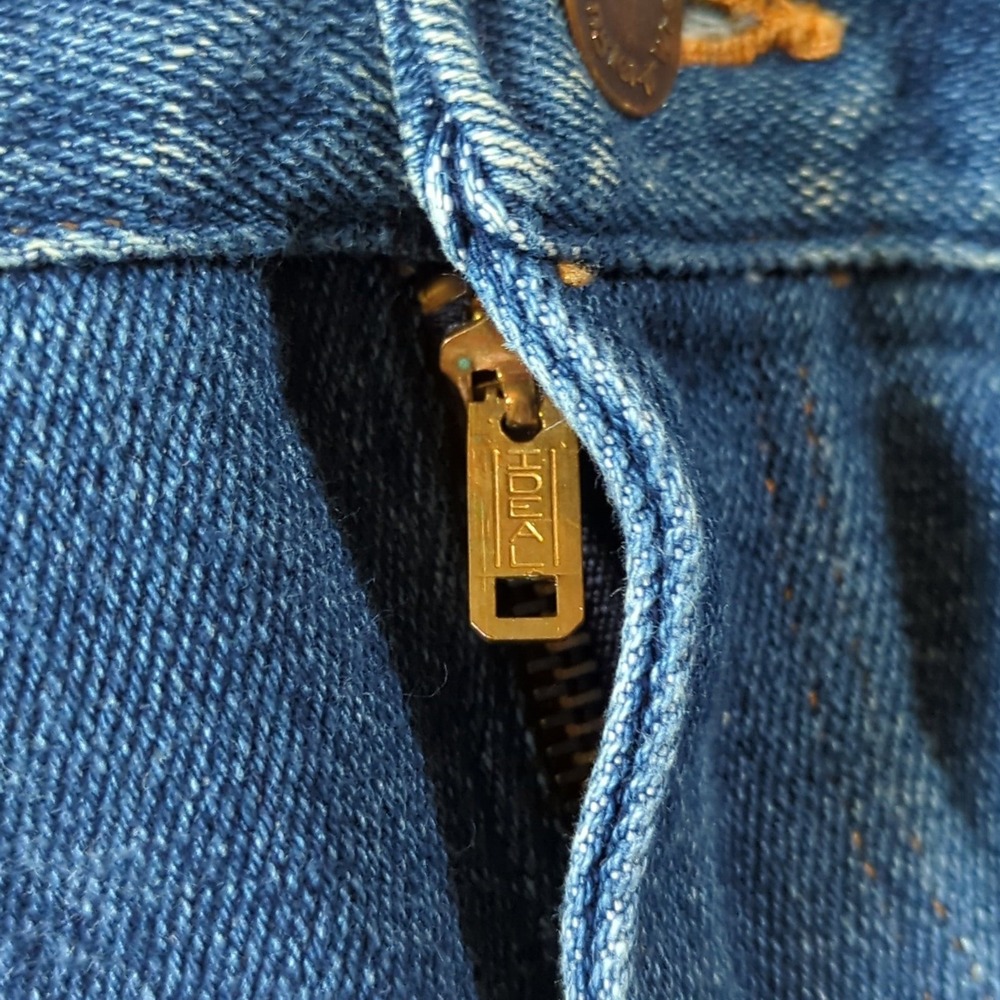 Wrangler Jeans Mens 42x30 (40x30) Blue Vintage Made in USA Regular Fit Denim - Picture 5 of 8